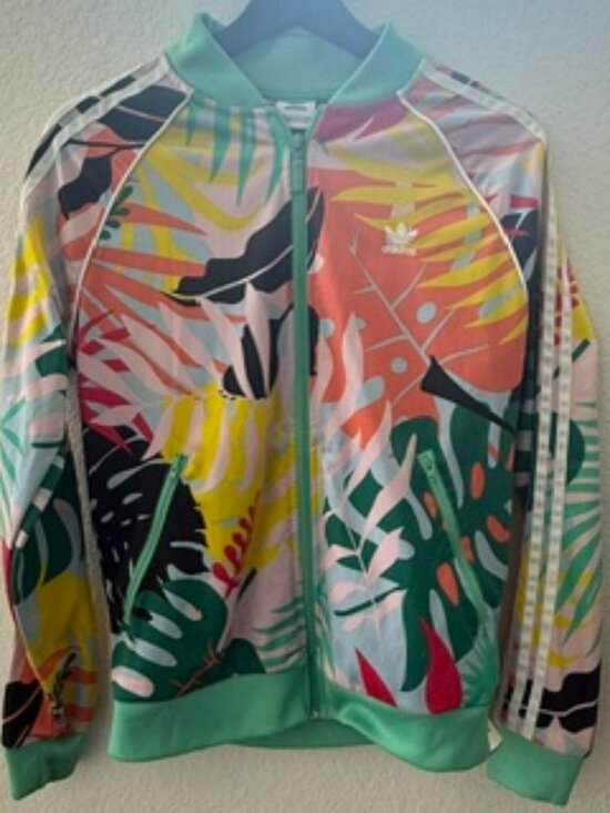 adidas Originals Jackets & Blazers - Adidas Originals Tropical Print Track Jacket Full Zip - Women's (Medium)